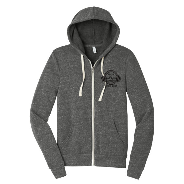 HS - Unisex Triblend Sponge Fleece Full Zip Hoodie Thumbnail